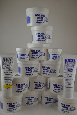 12 nine ounce jars plus 2 two ounce and 2 squeeze tubes Wool Wax Creme