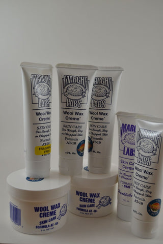 5 Squeeze Tubes and 2 Nine Ounce Jars Wool Wax Creme